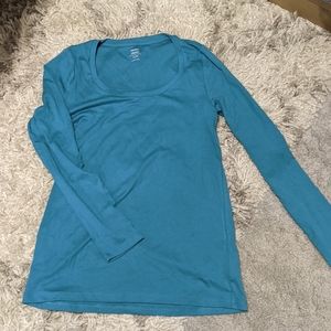 Women's long sleeve top, blue, size medium, nwt, Old Navy